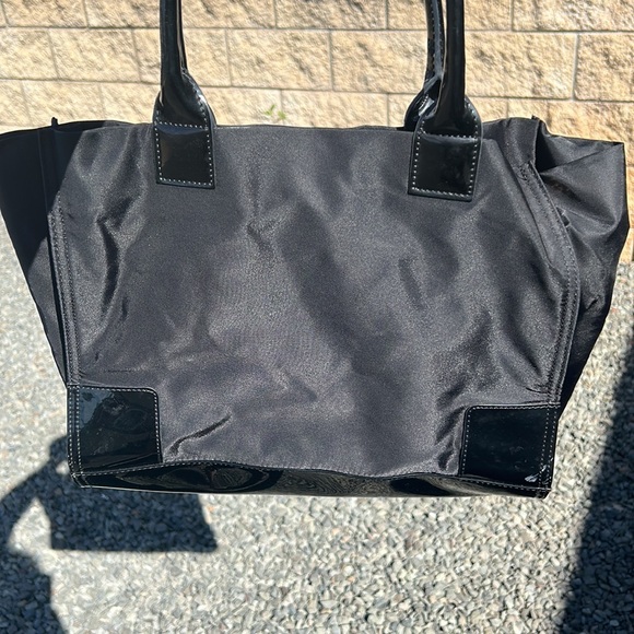 Tory Burch nylon handbag should bag purse black - Picture 8 of 16